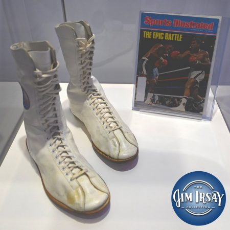 Ali’s shoes during Thrilla in Manila. Credit: The Jim Irsay Collection