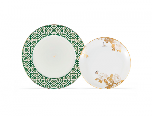 shanghai tangpeony-and-butterfly-fine-bone-china-plate-set-of-2